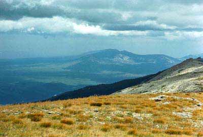 Южный Урал. Тундровые поля на вершине хребта Зигальга 